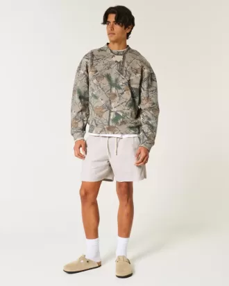 Pantalones cortos de lino hasta medio muslo