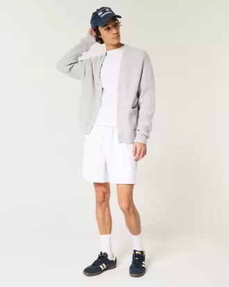 Pantalones cortos de lino hasta medio muslo