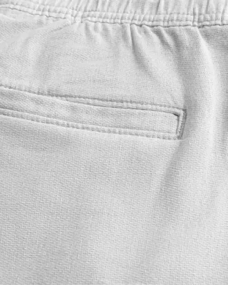 Pantalones cortos de mezcla de lino por encima de la rodilla