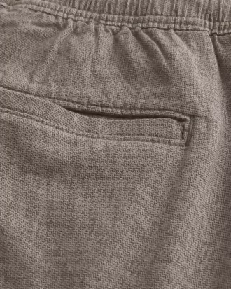 Pantalones cortos de mezcla de lino por encima de la rodilla