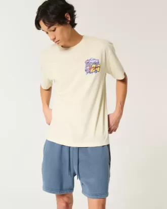 Pantalones cortos de polar holgados hasta la mitad del muslo