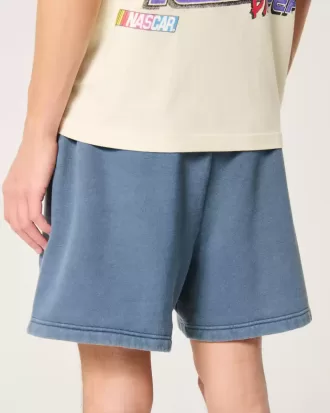 Pantalones cortos de polar holgados hasta la mitad del muslo