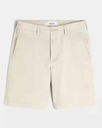 Pantalones cortos de sarga a la rodilla