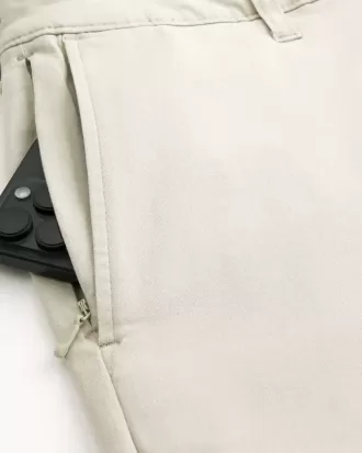 Pantalones cortos de sarga a la rodilla