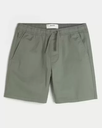 Pantalones cortos de sarga por encima de la rodilla