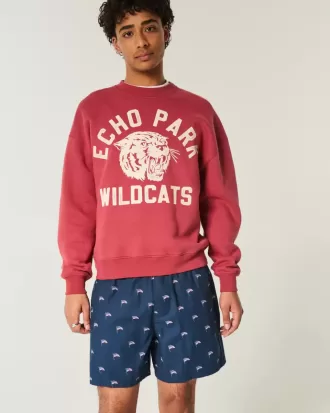 Pantalones cortos hasta medio muslo con estampado de bandera estadounidense