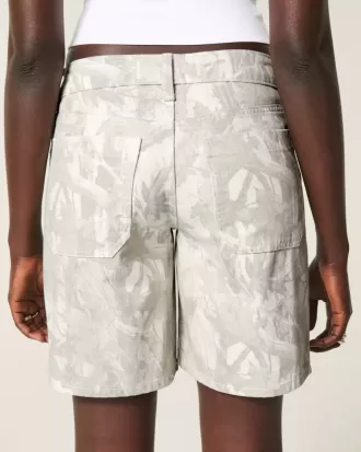 Pantalones cortos holgados de camuflaje de tiro bajo