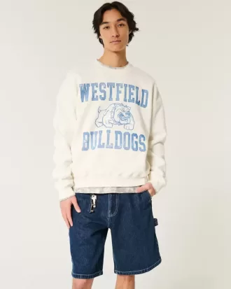 Pantalones cortos holgados de mezclilla estilo pintor