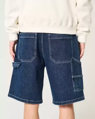 Pantalones cortos holgados de mezclilla estilo pintor