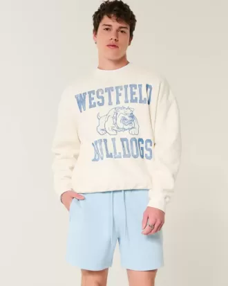 Pantalones cortos holgados de polar hasta la mitad del muslo Hollister Feel Good