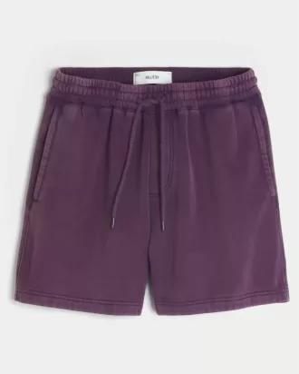 Pantalones cortos holgados de polar por encima de la rodilla