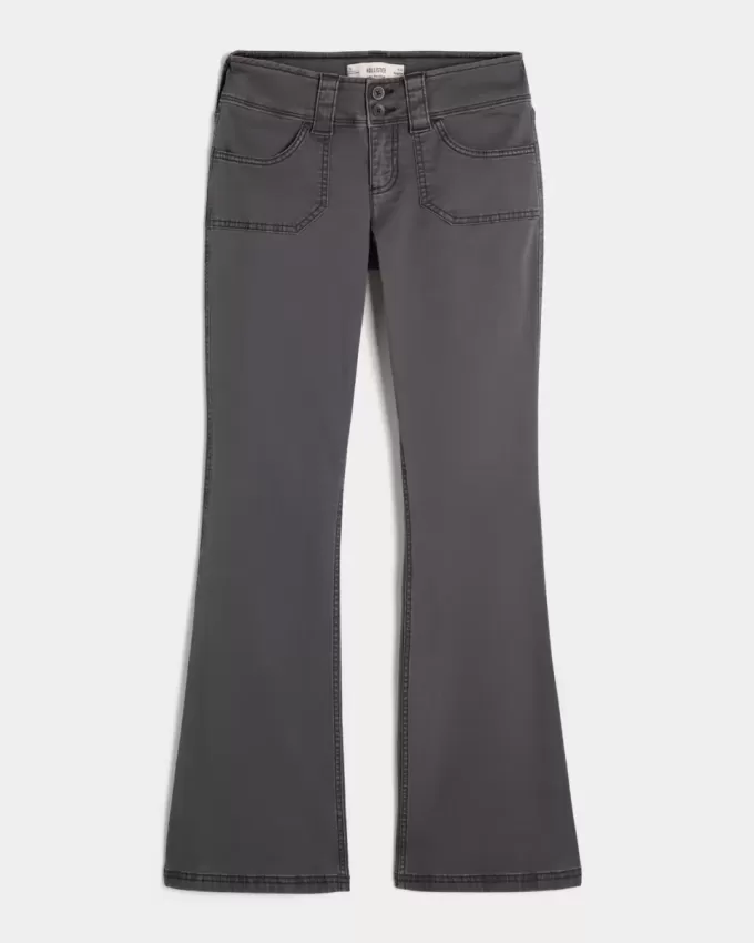 Pantalones de bota de tiro bajo Pantalones de bota de tiro bajo