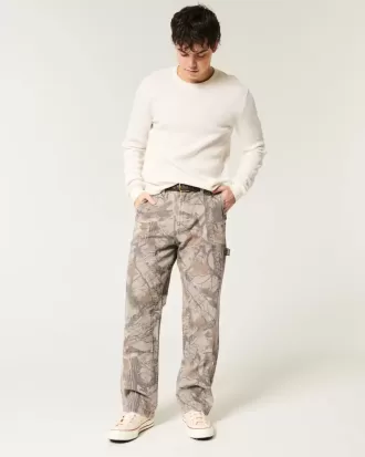 Pantalones de carpintero holgados de camuflaje Pantalones de carpintero holgados de camuflaje