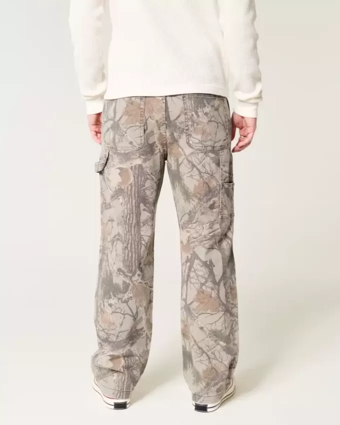 Pantalones de carpintero holgados de camuflaje Pantalones de carpintero holgados de camuflaje