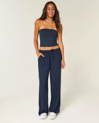 Pantalones de tiro alto