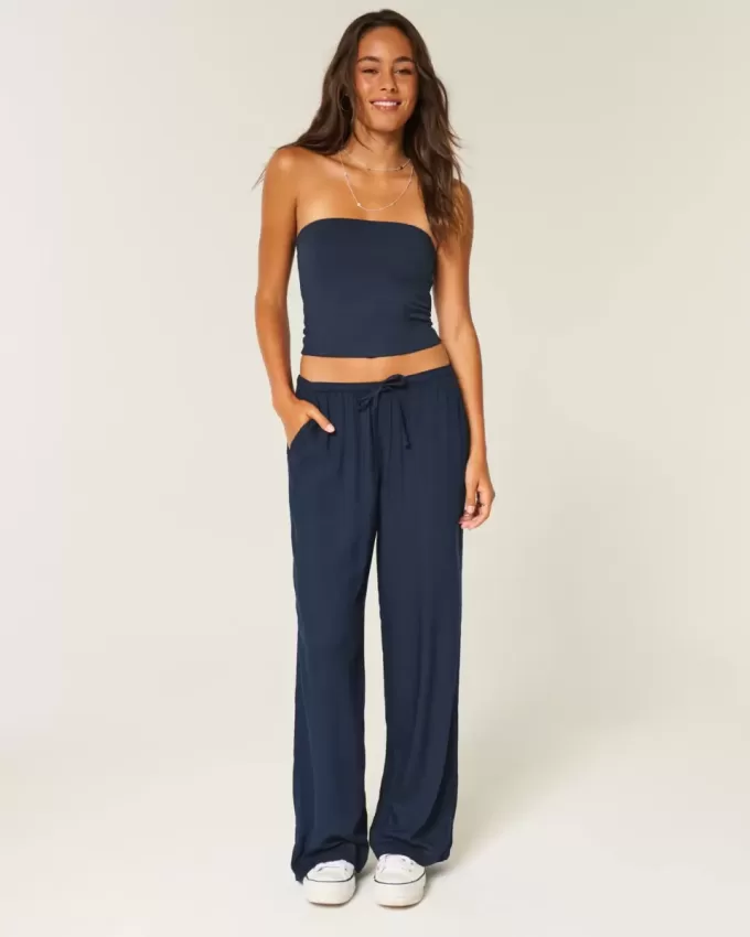 Pantalones de tiro alto Pantalones de tiro alto