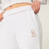 Pantalones deportivos anchos con estampado de perro Pantalones deportivos anchos con estampado de perro