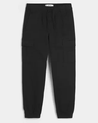 Pantalones deportivos cargo de sarga relajados