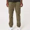 Pantalones deportivos cargo de sarga relajados Pantalones deportivos cargo de sarga relajados