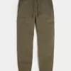 Pantalones deportivos cargo de sarga relajados Pantalones deportivos cargo de sarga relajados