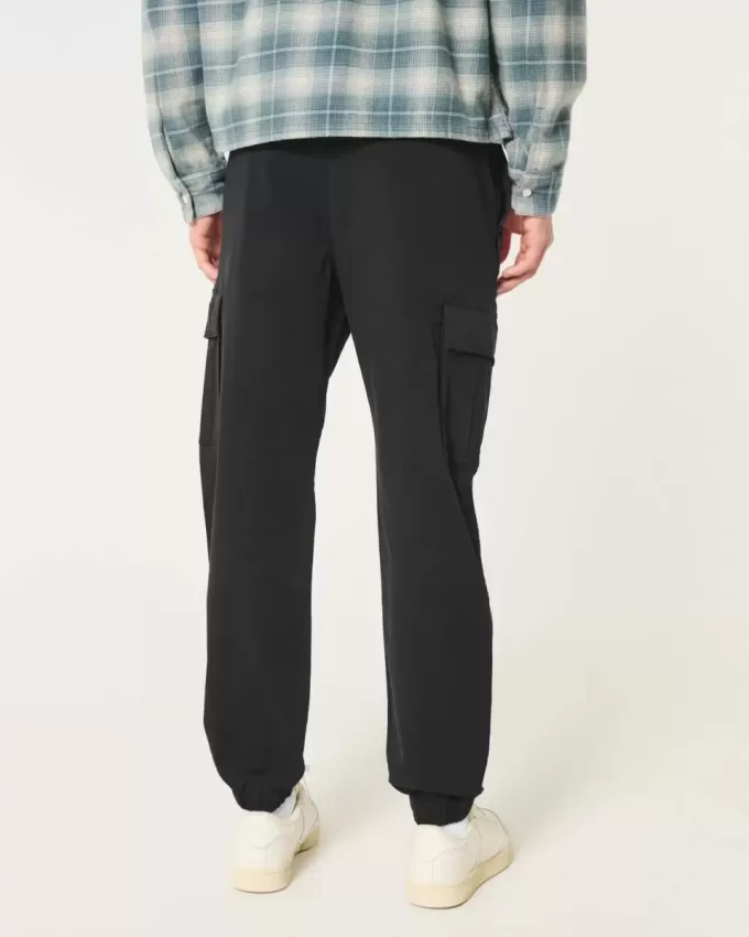 Pantalones deportivos cargo de sarga relajados Pantalones deportivos cargo de sarga relajados