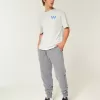 Pantalones deportivos de canalé relajados Pantalones deportivos de canalé relajados