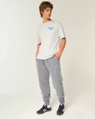 Pantalones deportivos de canalé relajados