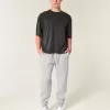 Pantalones deportivos de canalé relajados Pantalones deportivos de canalé relajados