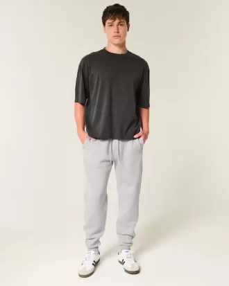 Pantalones deportivos de canalé relajados