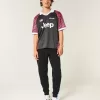 Pantalones deportivos de canalé relajados Pantalones deportivos de canalé relajados