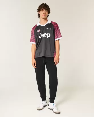 Pantalones deportivos de canalé relajados
