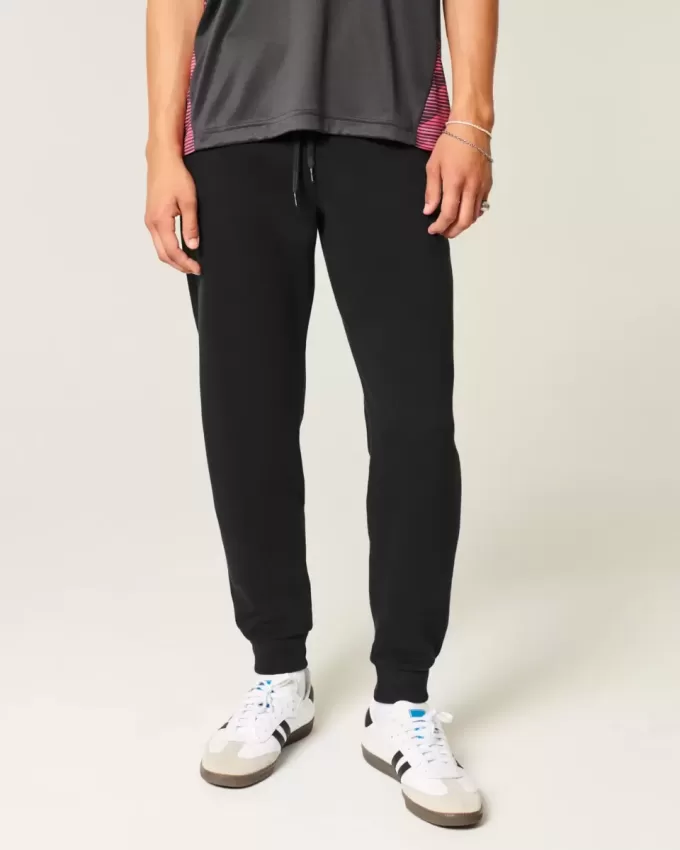 Pantalones deportivos de canalé relajados Pantalones deportivos de canalé relajados