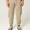 Pantalones deportivos de canalé relajados Pantalones deportivos de canalé relajados