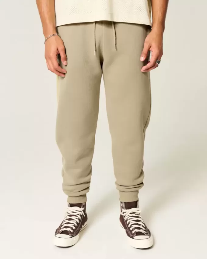 Pantalones deportivos de canalé relajados Pantalones deportivos de canalé relajados