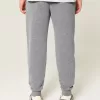 Pantalones deportivos de canalé relajados Pantalones deportivos de canalé relajados