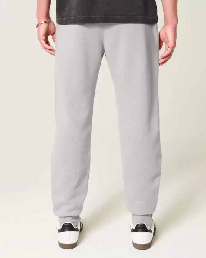 Pantalones deportivos de canalé relajados Pantalones deportivos de canalé relajados