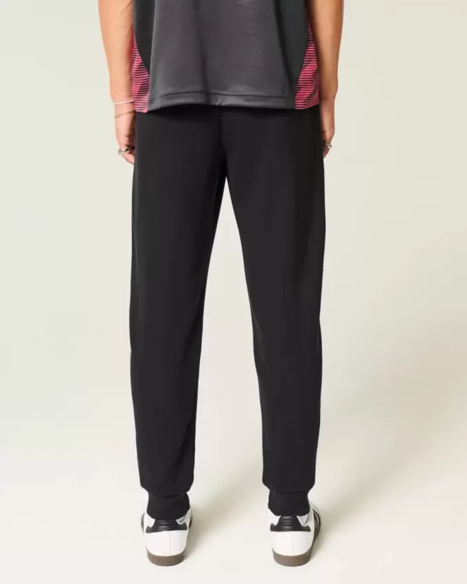 Pantalones deportivos de canalé relajados Pantalones deportivos de canalé relajados