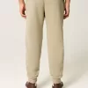 Pantalones deportivos de canalé relajados Pantalones deportivos de canalé relajados
