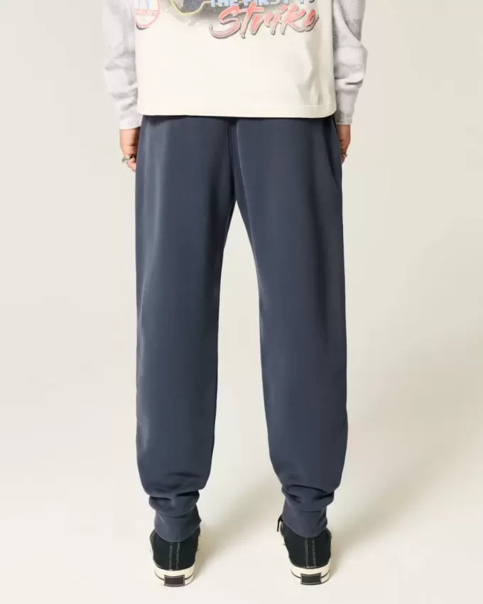 Pantalones deportivos de canalé relajados Pantalones deportivos de canalé relajados