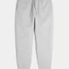 Pantalones deportivos de canalé relajados Pantalones deportivos de canalé relajados