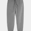 Pantalones deportivos de canalé relajados Pantalones deportivos de canalé relajados