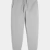 Pantalones deportivos de canalé relajados Pantalones deportivos de canalé relajados