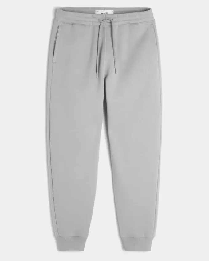 Pantalones deportivos de canalé relajados Pantalones deportivos de canalé relajados