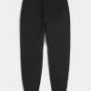 Pantalones deportivos de canalé relajados Pantalones deportivos de canalé relajados