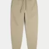 Pantalones deportivos de canalé relajados Pantalones deportivos de canalé relajados