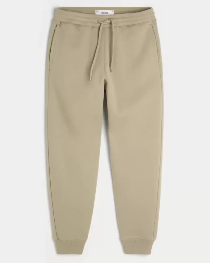 Pantalones deportivos de canalé relajados Pantalones deportivos de canalé relajados