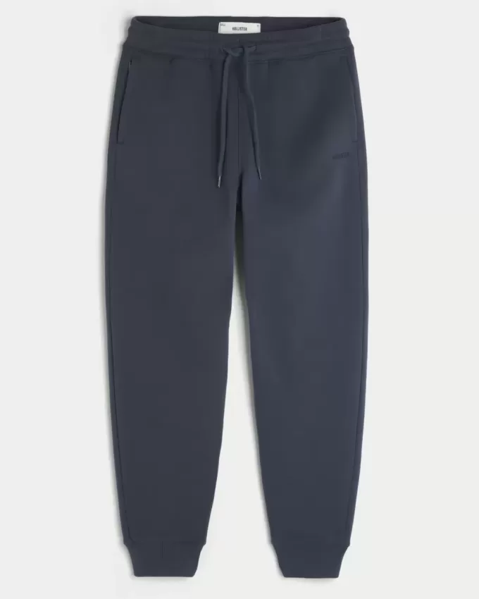 Pantalones deportivos de canalé relajados Pantalones deportivos de canalé relajados