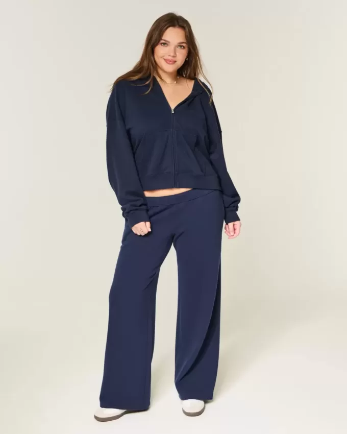 Pantalones deportivos de pierna ancha con estampado gráfico de Los Ángeles Pantalones deportivos de pierna ancha con estampado gráfico de Los Ángeles