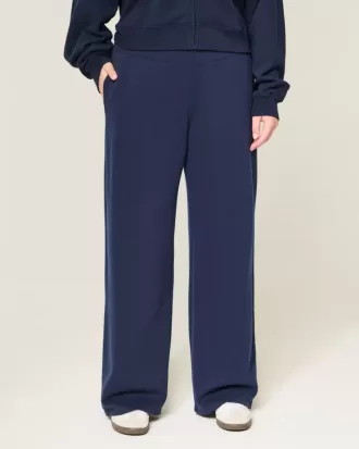 Pantalones deportivos de pierna ancha con estampado gráfico de Los Ángeles