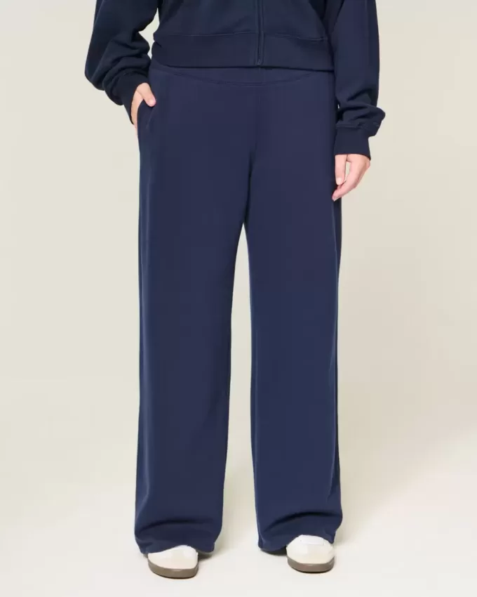 Pantalones deportivos de pierna ancha con estampado gráfico de Los Ángeles Pantalones deportivos de pierna ancha con estampado gráfico de Los Ángeles